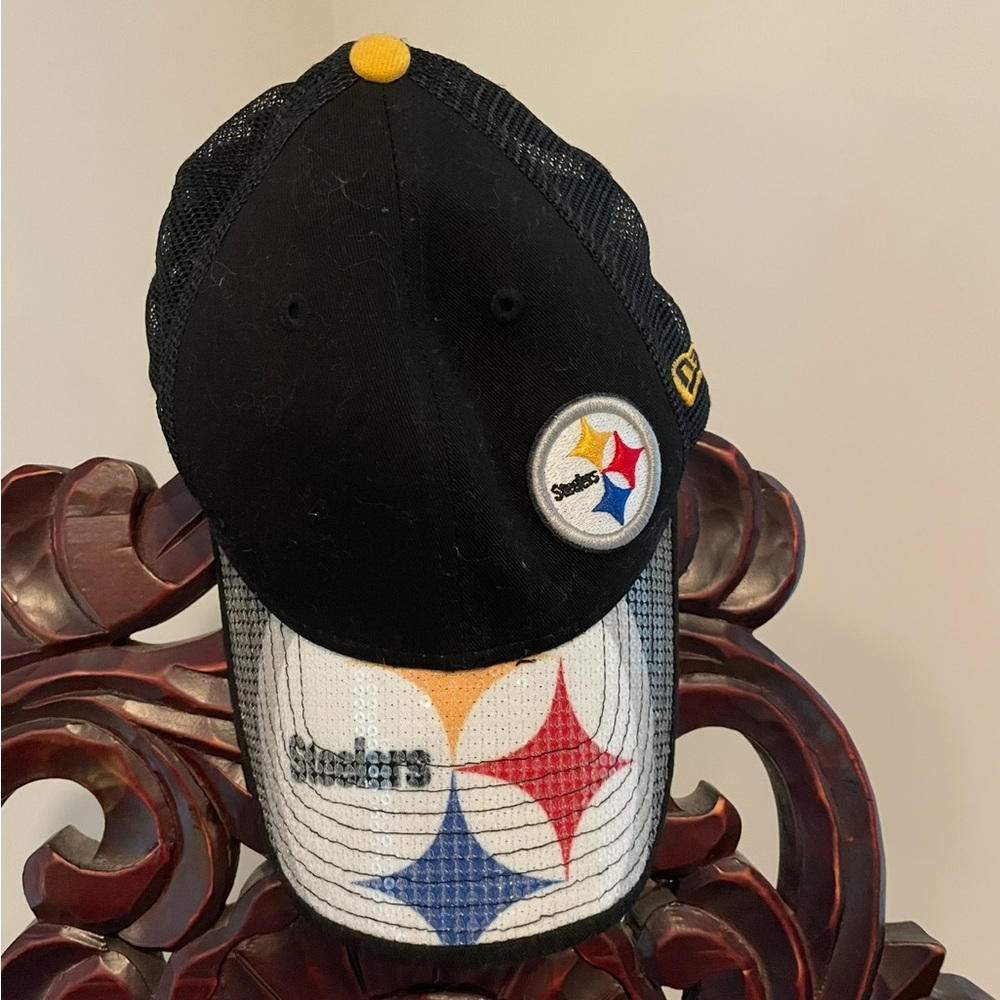Brand New With Tags Pittsburgh Steelers 9Forty Sequin Ball Cap. EXTREMELY RARE!